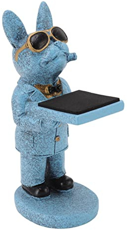 Porta Orologio Modello Figurina, Porta Orologio Orso Porta Orologi Tridimensionali Realizzato a Mano Espositore per Orologi in Resina Stile Moderno per Ufficio delle Famiglie (L cane fortunato)