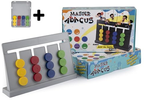 Montessori Sortierspiel aus Holz für Kinder ab 3 Jahren – Denk- & Lernspielzeug zur Farb- und Mustererkennung – Thinkmaster Master Abakus