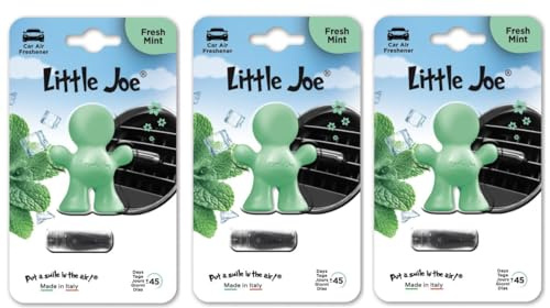 3er Pack Little Joe Lufterfrischer fürs Auto zur Montage an jedem Lüftungsgitter +/-45 Tage Frische im Auto (Fresh Mint/hellgrün)