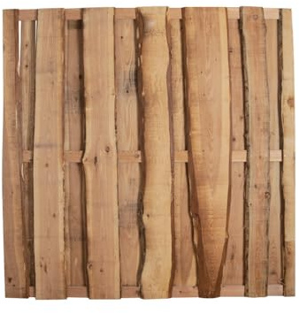 Sichtschutzzaun Set Natura Lärche 5 Zaunfelder inkl. Pfosten und Montagematerial, Garten Holzzaun