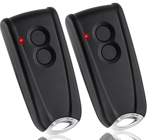 AKVF Télécommande Portail Garage pour EcoStar RSC2-433 RSE2-433 RSZ1-433 pour Hormann Ecostar Liftronic/TUBAUTO EuroPro 500/700/800 Portronic D2500/D5000/S4000 Opérateur, 2 Pack