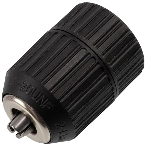 AERZETIX - C77156 - Mandril portabrocas para atornillador taladro portátil auto-apriete para brocas de 2 a 13mm sin llave rosca 1/2'' x 20 UNF
