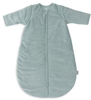 Jollein Baby Schlafsack Mit Abnehmbaren Ärmeln, Velvet Rib, Sea Green, 110 cm