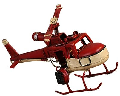 HOODANCOS Retro Biplane Modell Eisen Miniatur Flugzeug Dekoration Für Zuhause Und Geschäfte Rote Farbe Vintage Sammlerstück Als Oder Souvenir