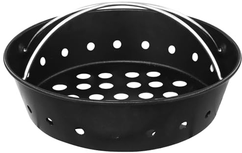 Vankey Kohle-Aschekorb aus Karbonstahl mit Griffen, robuster Grill-Ersatz für Kamado Joe Jr, MiniMax Big Grill Green Egg, verbesserte Luftzirkulation und Aschereinigung
