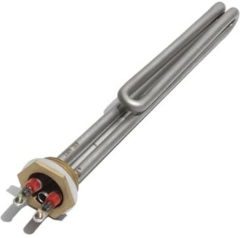 KEUQIXMR Élément de chauffe-eau solaire à fil de cuivre BSP/DN25 de 1 pouce, Tube de chauffage électrique 110V/220V/380V avec trou de sonde 1KW/2KW/3KW/4KW(220V,4KW 260mm)