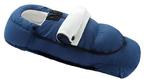 Kinderwagen-Schlafsack, doppellagig, dick, warm, winddicht, universeller Baby-Schlafsack (Dunkelblau, 46 x 88 cm)