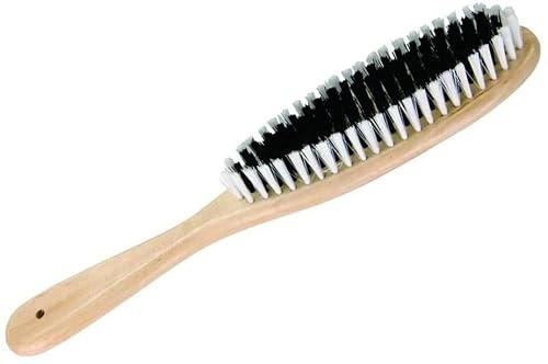 Holz-Kleiderbürste, Reinigungsbürste mit Griff, weiche Borsten, Fasern, 29 cm, Fusselhaare, Staubentfernung, Schrubber, Reisebürste, Werkzeug für Kleidung, Teppich, Möbel, Bettlaken, Tagesdecke