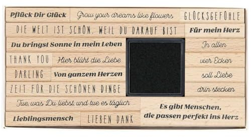Stempelset La Vie en Rose, Poesiealbum