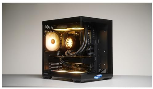 Tiburcc Computer Gaming PC mini panoramico doppia camera (R5 7500F, RX 9060XT 16GB) 32GB RAM 1TB NVMe WIFI Bluetooth