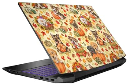 Head Case Designs Officially Licensed Kayomi Harai Harvest Puppies Pattern Magical Fantasy Vinyl Sticker Skin Decal Cover Compatible With HP Pavilion 15.6 15-dk0047TX