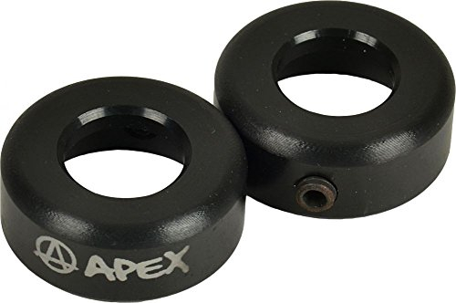 Apex Bar-Ends Lenkerenden Schwarz + Fantic26 Sticker