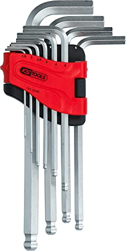 Kugelkopf-Innensechskant-Winkelstiftschlüssel-Satz, lang, 10-tlg