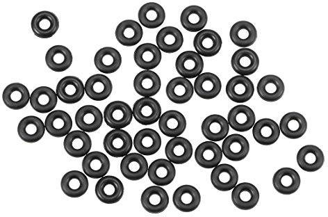 sourcing map Packung mit 50 Nitrilkautschuk O-Ringe 7mm OD 2.6mm ID 2.2mm Breite metrische Dichtung