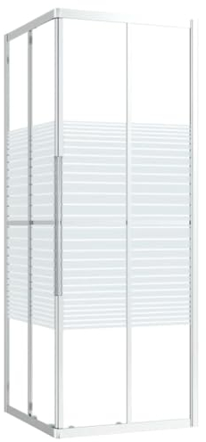 vidaXL Cabine de Douche Paroi de Baignoire Paroi de Douche Cabine de Baignoire Accessoire de Salle de Bain Maison Intérieur ESG 70x70x180 cm