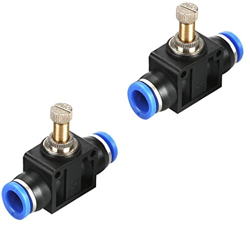 DOLUNTO 2 STÜCKE Pneumatische Fitting Rohrverbinder Rohr Luft Schnellkupplungen Wasser Push-in Schlauchkupplung (Color : PA-SA, Specification : 4mm)