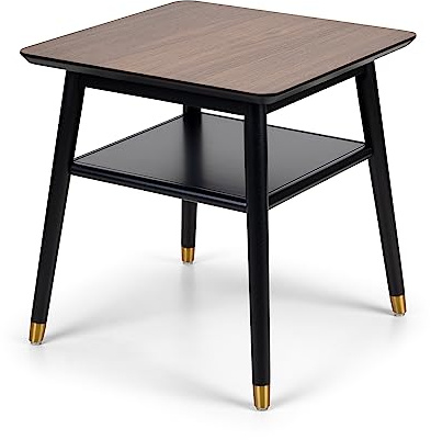 Julian Bowen Siena Table carrée en Pierre frittée en marbre Blanc