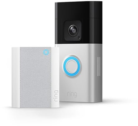 Ring Battery Video Doorbell Pro + Chime (2nd Gen) | Wireless Video Doorbell Security Camera with Head-To-Toe View, 3D Motion Detection, Wifi | 30-day free trial of Ring Home