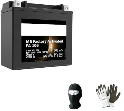 KOMPATIBEL MIT K TM Super Duke R 1290 2014-2021 BATTERIE BEREITS BEREIT ZU VERWENDEN-MONTAGE GEL SLA CHARGE BOSCH YTX14-BS AKTIVE BATTERIEN 12 AH 12V 150X87X145MM