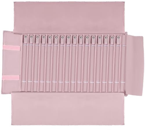 Povxlum Jewellery Organizer Roll Large Capacity Jewellery Holder Jewelry Necklace Storage Bag Multiple Jewel Bag case for Necklaces Rings Bracelets