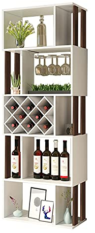 Deckenregal, industrieller Barschrank, Weinregal, freistehender Boden, Flaschen-Organizer, Ausstellungsregal, 5 Ebenen/großer Raum, perfekt für Heimdekoration, 64 12 24 Zoll