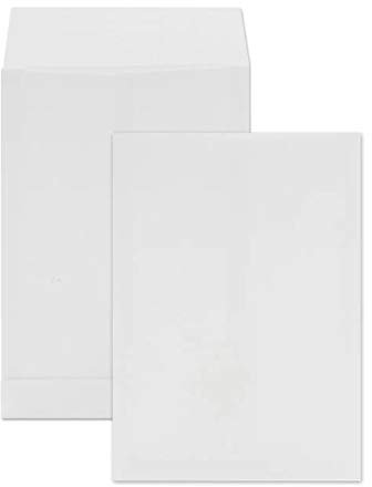 Netuno 20x weiße Faltentasche DIN C4 229× 324 mm 130g weiß Umschlag erweiterbar Faltenversandtasche C4 ohne Fenster große Versandtasche mit Stehboden Umschlagtasche Weiß Briefhülle C4