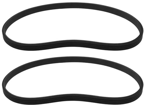 VGOL 2 Stück 4PJ457 Antriebsriemen Gummi-Zahnriemen 180J Closed-Loop-Timing-Band Synchronriemen Gummi-Trainingsriemen 9,36 mm Breite für Rasenmäher Schwarz