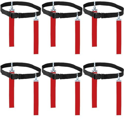 Lpitoy Flag Football Set Flag Football Ausrüstung Flag -fußballgürtel Und Fahnen Setzen EIN Verstellbarer Fußballgürtel Für Kinder Teenager Training