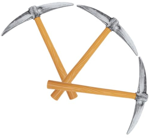 PACKOVE 3 Stück Spitzhacke Schaufel Zwerg Spitzhacke Schaumgarten Spitzhacke Beil Spielzeug Spitzhacke Dekoration Fake Spitzhacke Prop Fake Zwerg Spitzhacke Zwerg Cosplay Zwerg Kostüm