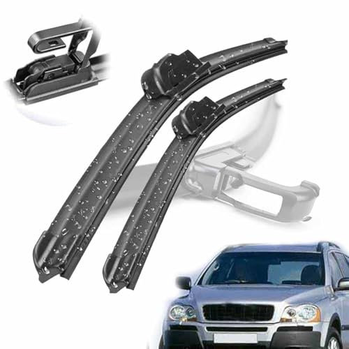 BMDBD Balais D'essuie-Glace Avant pour V&olvo XC90 MK1 2002 2003 2004 Pare-Brise Pare-Brise Nettoyeur De Vitres De Voiture Brosses De Pluie 24+21 Essuie Glace