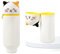Kawaii Federmäppchen,2-in-1 Silikon Stiftetasche mit Katzen,Stand Up Federmäppchen,Stiftetasche Buntstifte Marker Tier Stifthalter für Schule/Geschenke | Süßes Etui für Kinder (15 Stifte Kapazität)