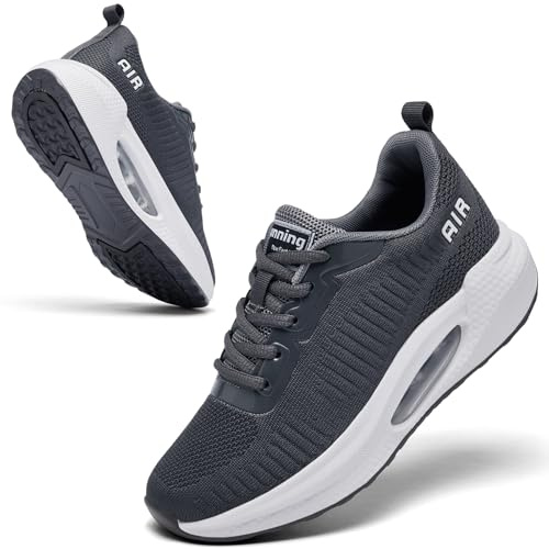Womens Trainers Arch Support Orthopedic Shoes Gym Sneakers Grey UK 5.5