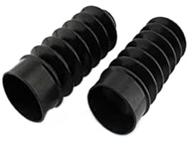 Vuzmode Anteriore, forcella Copertura inferiore Tubi ammortizzatori, soffietti forcella, for Harley, XL883 1200 2000-2021#B Soffietto forcella anteriore per moto(BLACK#A)
