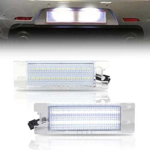 DYNVEX 2 PCS LED Number Plate Light for Zafira B Vectra C Corsa C/D Insigina Astra J/H Adam Cascada Meriva A/B Tigra Twin Top, [42 SMD LED] [Error Free] Rear Number License Plate Lamps