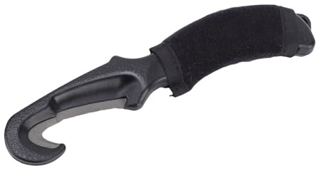 Bnineteenteam Coltello da Immersione, Taglierino da Immersione con Manico Lungo in Lega di Ti, Bordo Seghettato Affilato per la Sicurezza e il Salvataggio Subacquei, Ideale per Subacquei e Sport