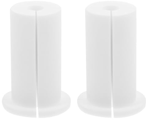 IMIKEYA Protezioni in silicone per passacavi da parete 1 pollice custodia protettiva per cavi bianca 2 pezzi compatibili fori da parete resistenti e durevoli per uso domestico