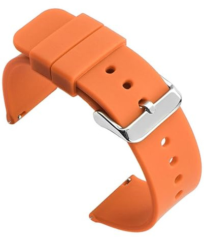 1 st 22 mm klockarmband universalarmband länkarmband handledslampa mjuk for smartklocka(Orange-S)
