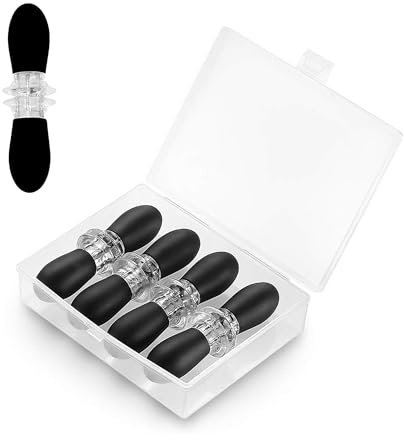 Vokowin 8 supporti per pannocchie di mais con scatola per pannocchie di mais, in acciaio inox, nero, possono essere utilizzati per barbecue, feste, picnic, campeggio (K528-4)