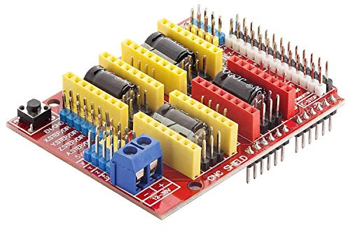 AZDelivery CNC Shield V3 Development board für A4988 Schrittmotor Treiber Stepper für 3D Drucker kompatibel mit Arduino UNO R3 inklusive E-Book!