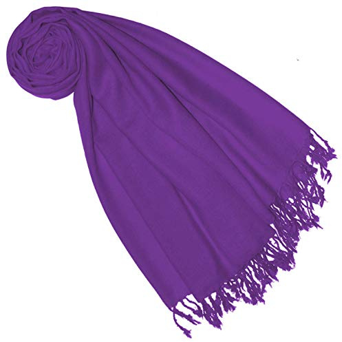 Lorenzo Cana Damen Pashmina Schal Schaltuch 50% Kaschmir 50% Wolle vom Merino-Lamm Wolle Kaschmirschal Wollschal Damenschal Frauenschal