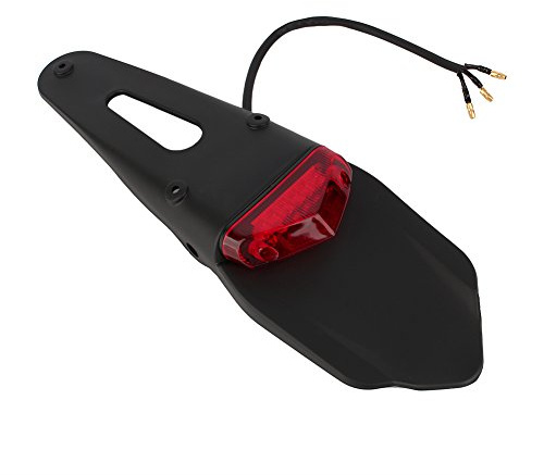 Feu Stop, Keenso Feux de Frein Arrière Rouge Lumière Moto pour Garde-Boue LED Triangle Lampe de Recul Plaque D'immatriculation Universel