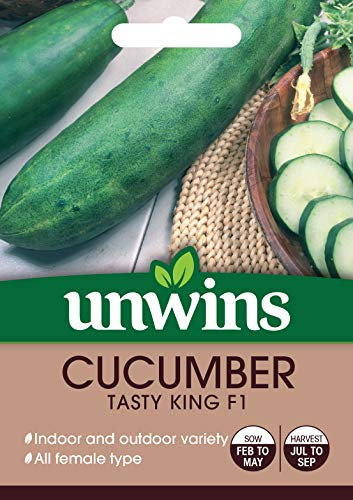 Unwins 30310614 Cucumber Tasty King F1 Seeds, Clear