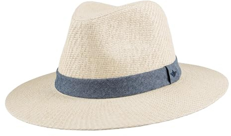 Panama with Chambray Band