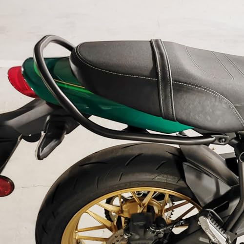 Motorrad Stahl Beifahrergriffe für Z650RS Z650 RS 2021 2022 2023 2024, Hintersitz Haltegriff Seitenhandlauf Hinten Sitz Griff Griffstange Kit, Schwarz