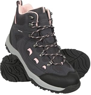 Mountain Warehouse Adventurer Womens Waterproof Boots | Lightweight & Durable Construction, Deep Lugs for Great Grip, Cushioned Footbed for All-Day Comfort, Idea for Hiking, Walking