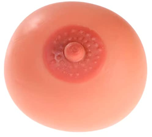 Acan Tradineur - Palla antistress Tetta Pazza in Silicone, Sfera Morbida Rilassante per Stress, Relax, Regalo Originale, Divertente, Ø 9 cm