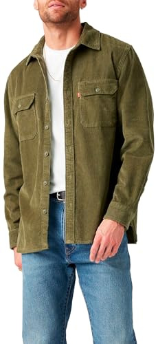 Levi's Jackson Worker skjorta för män, OLIVNATT, XL