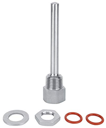 Kit De Puits Thermométriques En Acier Inoxydable De 4 Pouces, 1/2 Pouces, Accessoire Essentiel Pour Brassage à Domicile, Pour un Contrôle Précis de la Température