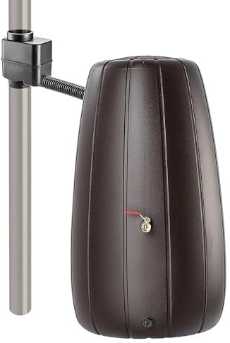 KADAX Serbatoio dell'acqua piovana da 200 l, con raccoglitore di pioggia e rubinetto, in plastica, antigelo, serbatoio per acqua piovana per giardino (moka)