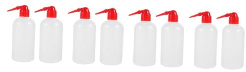 iplusmile 8 Stk Reinigungsflasche Tattoo-waschflasche Waage Waschflasche Labor- Schmale Mundspülflasche Garten Mit Tragbare Sport